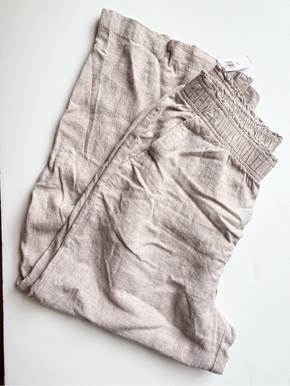 NWT Old Navy Wide Leg Crop Linen Blend Pants